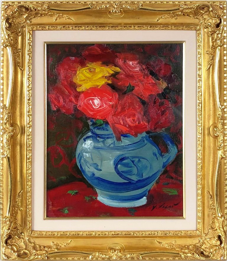 楽天市場】湯浅洋子 「ばら」 油彩4号 : 小野画廊