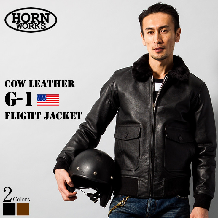 楽天市場】Horn Works 本革 A-2フライトジャケット メンズ ホーン