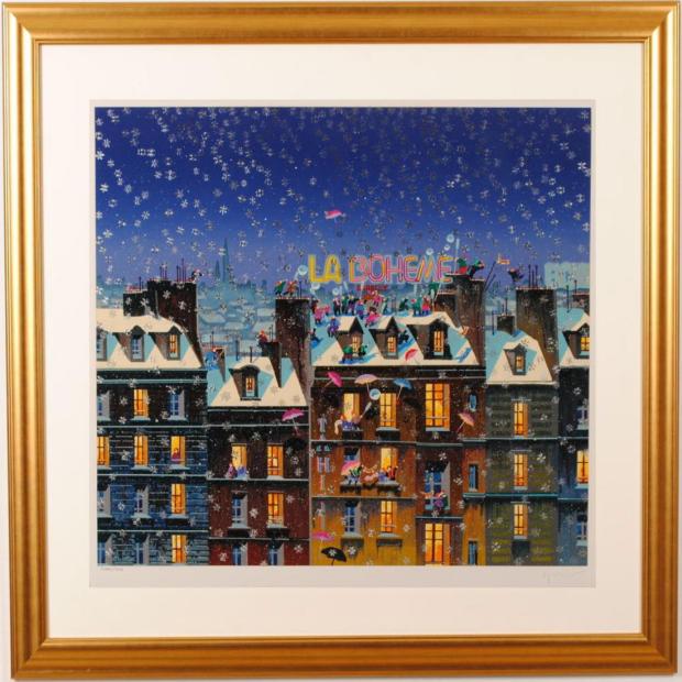 楽天市場】ヒロ・ヤマガタ ミレニアム インテリア 絵画 シルク