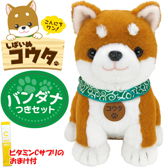 楽天市場】【365日出荷】【おまけ付】しばいぬコウタ バンダナつき