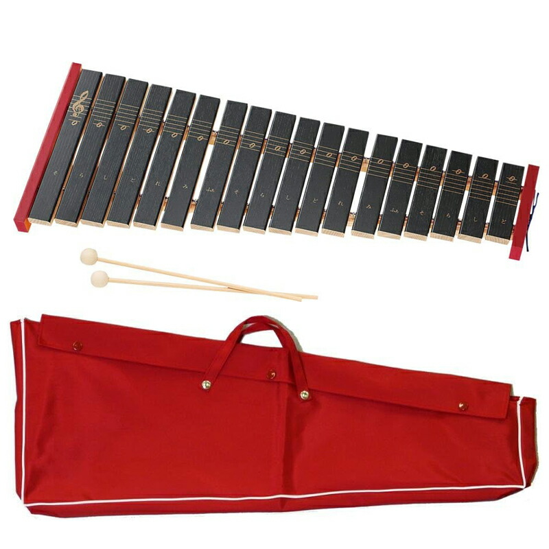 楽天市場】ゼンオン 木琴 ZX-32BK 32音 シロフォン F45~C76 バチ付き