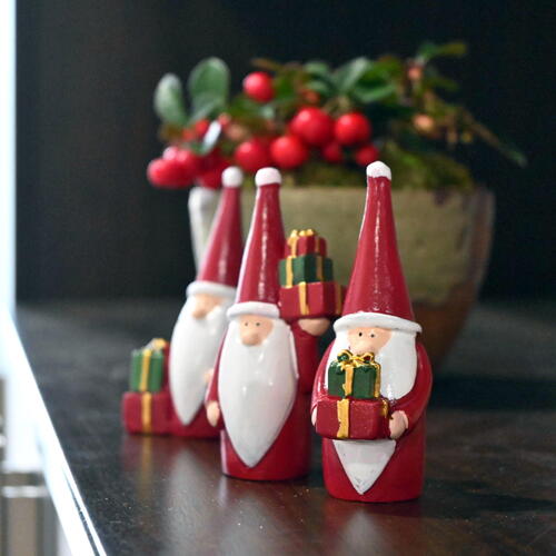 楽天市場】スタンドトリオ クリスマスサンタクロース スノーマン