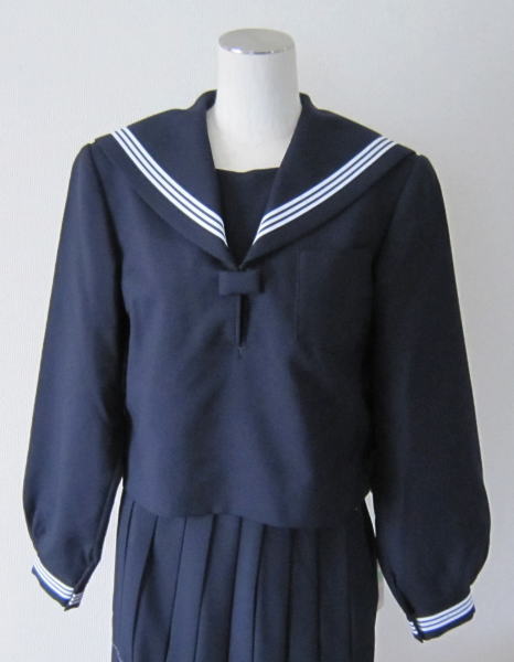 楽天市場】【B体】セーラー服上衣 紺 衿・カフス3本ライン KANKO
