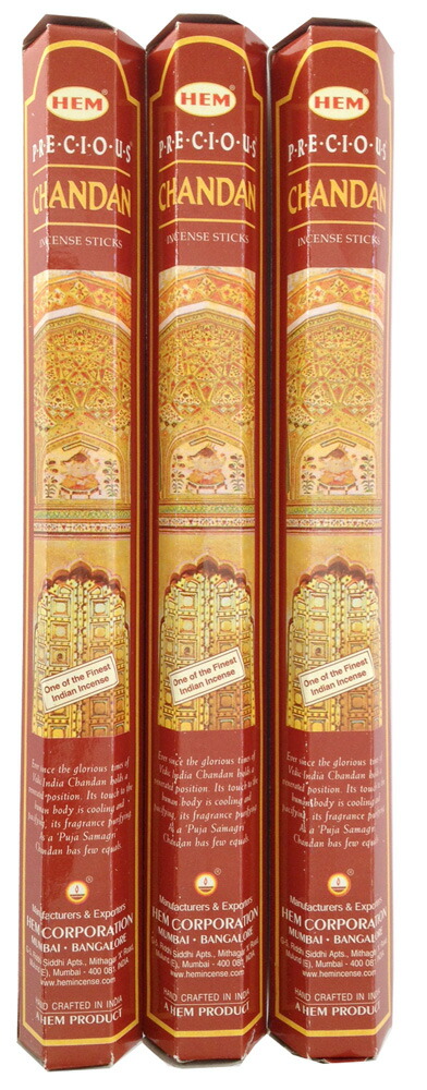 楽天市場】お香 スティック HEM チャンダン 6箱セット！ 送料無料 お香