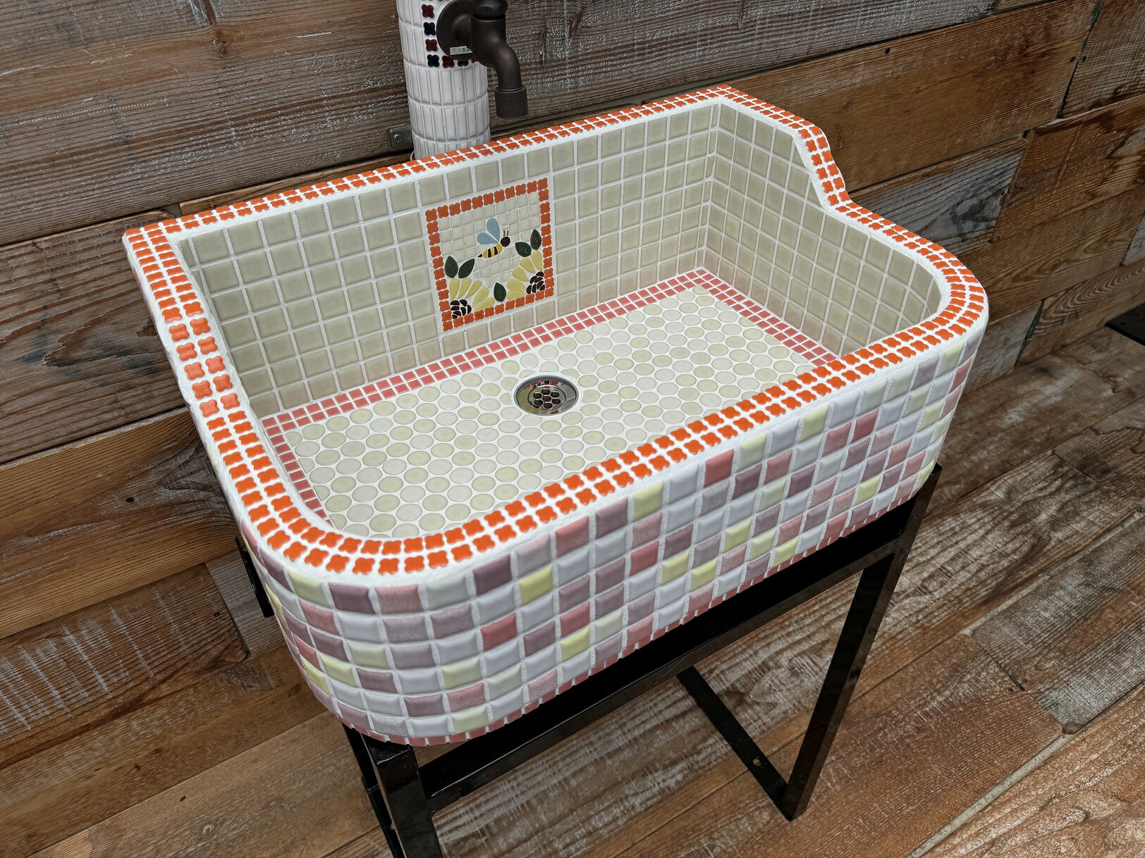 楽天市場】【即納可能！】ガーデンシンク タイルシンク タイル流し台