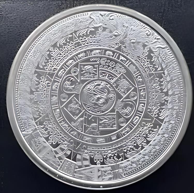 楽天市場】【銀のメダル 1/4オンス】アステカの暦石 アステカ