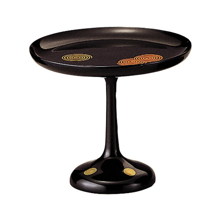 楽天市場】【茶器/茶道具 菓子器】 干菓子器 貴人高杯 真塗り 渦 本漆