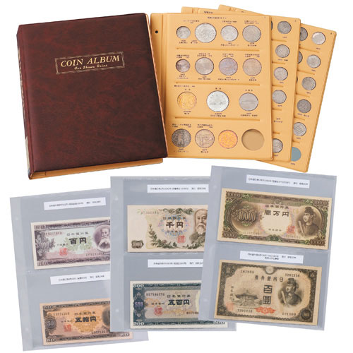楽天市場】本物 美品 『 日本貨幣史アルバム 』 95枚収蔵 コイン