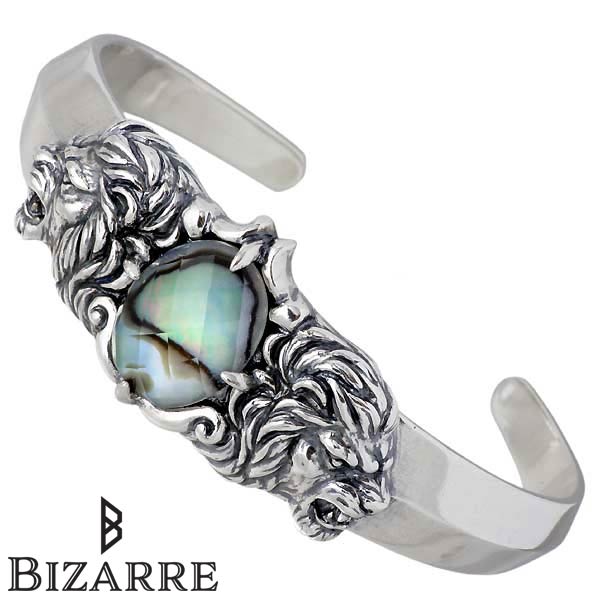 楽天市場】ビザール BIZARRE ライオン アバロン シルバー バングル