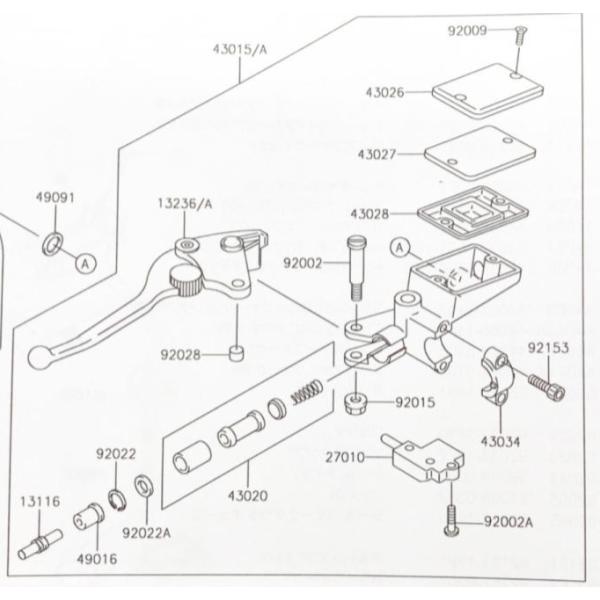 楽天市場】ZZR1100(ZXT10D) クラッチキット 図中