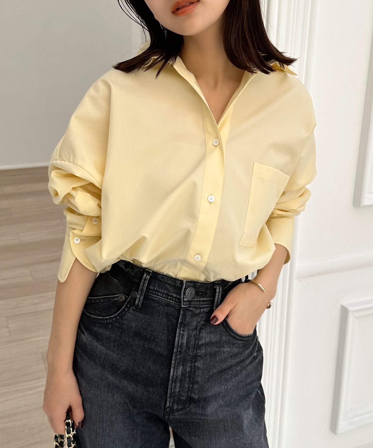 anuans スタンダードシャツ アニュアンス トップス シャツ・ブラウス