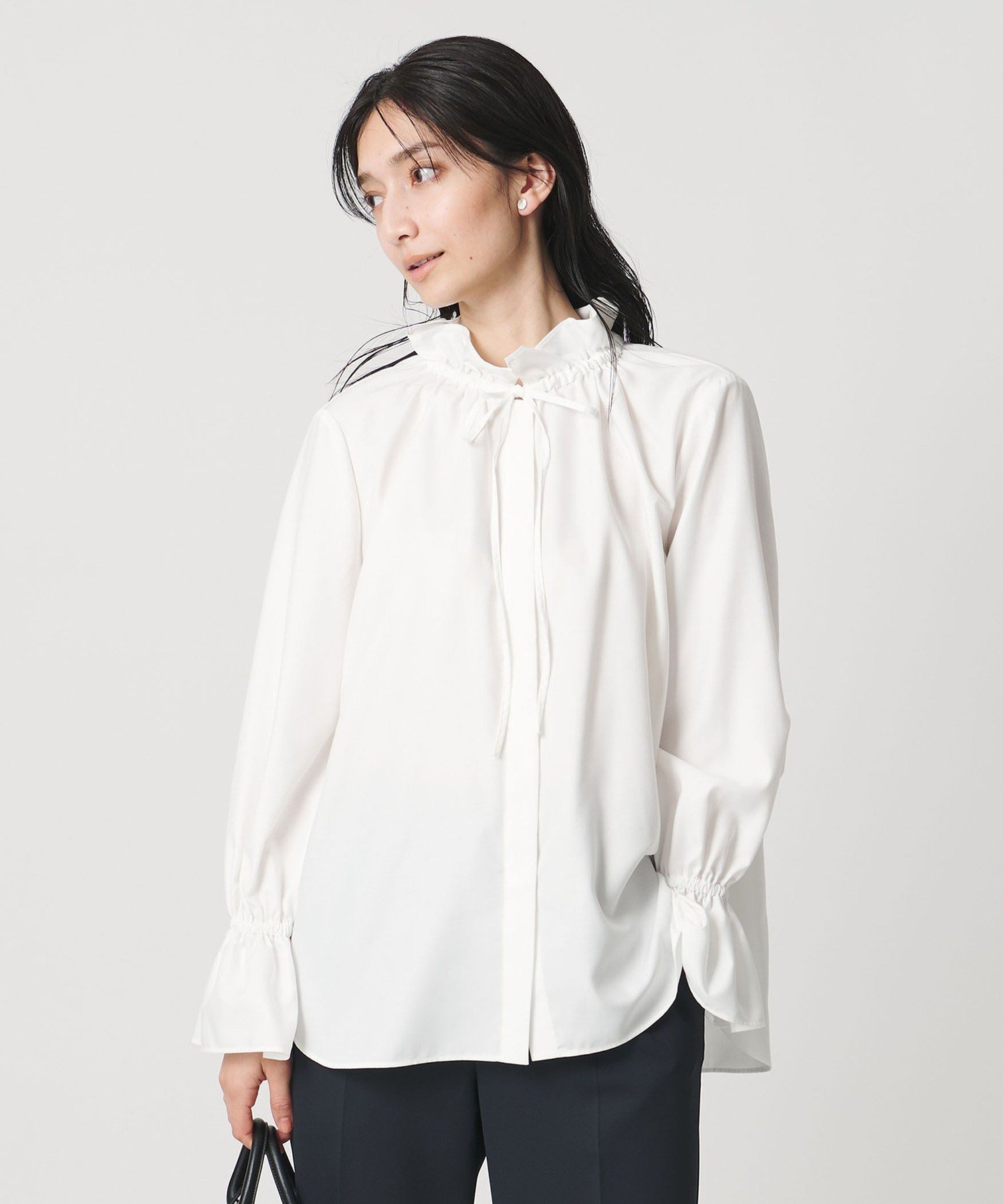 UNITED ARROWS 【＋20％ポイントバック】フリルカラー フレアスリーブ