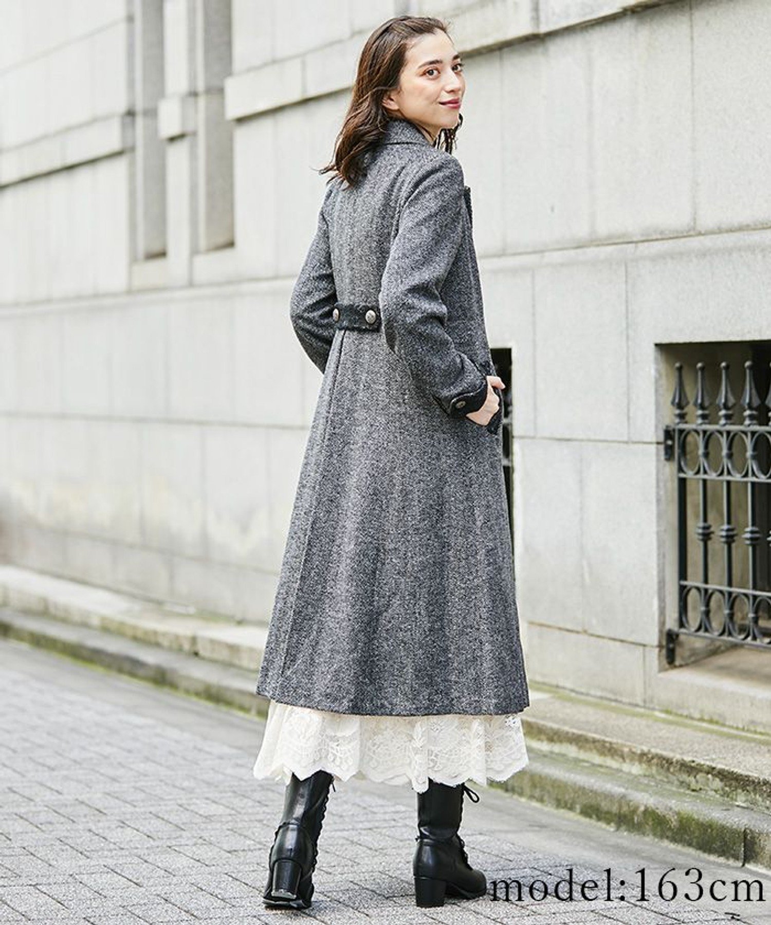 SALE／65%OFF】axes femme ダブルブレストテーラーコート アクシーズ