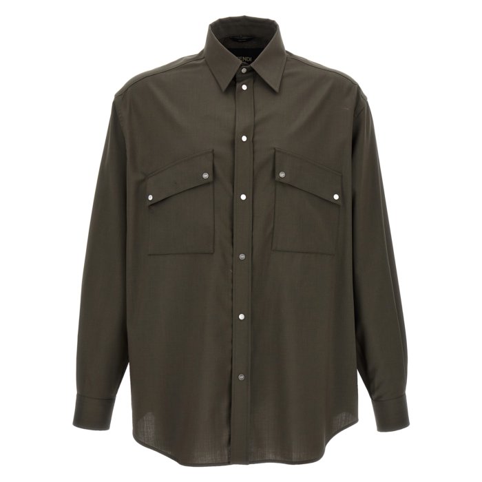 楽天市場】FENDI フェンディ 長袖シャツ メンズ トップス 総柄FFズッカ