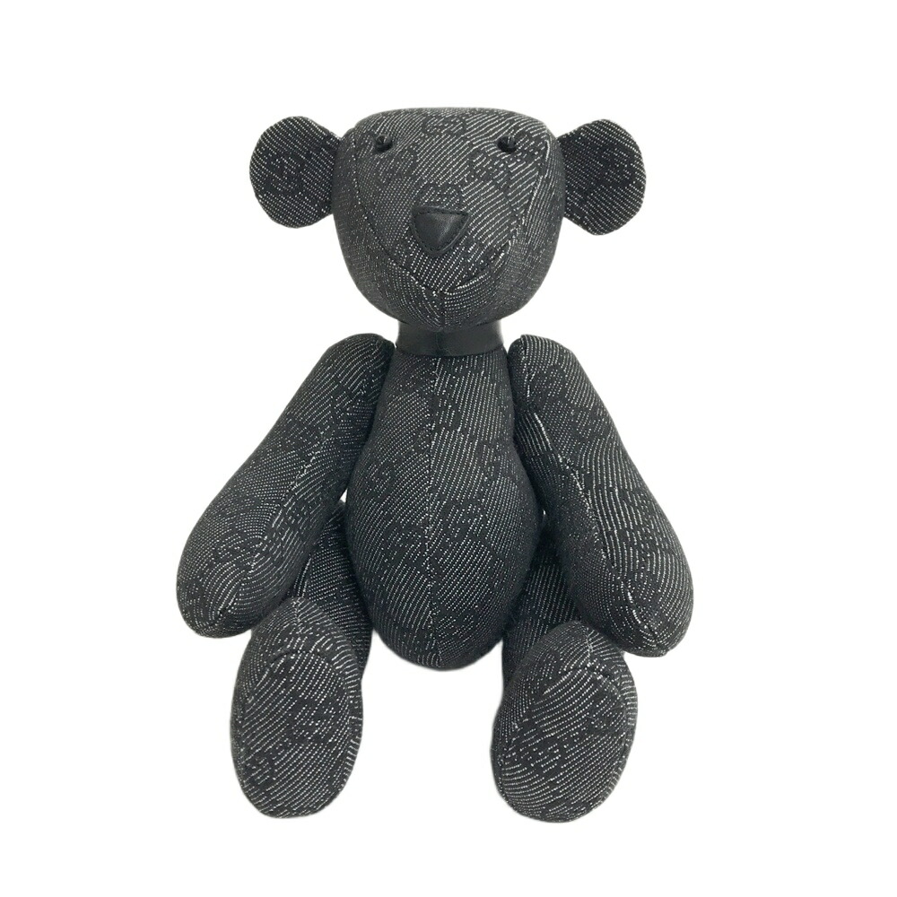 楽天市場】グッチ GUCCI ぬいぐるみ くま テディベア ブラウン系 GG