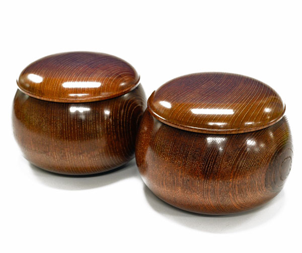 楽天市場】囲碁 木製碁笥 らいでん 特大 ※蛤碁石36号まで収納可能