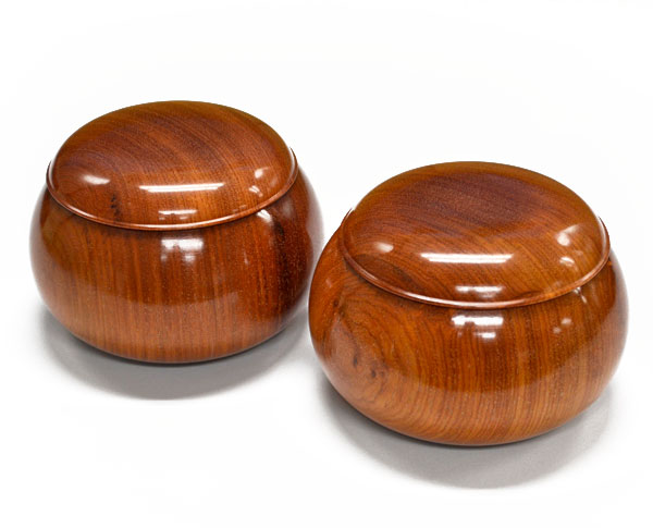 楽天市場】囲碁 木製碁笥 らいでん 特大 ※蛤碁石36号まで収納可能