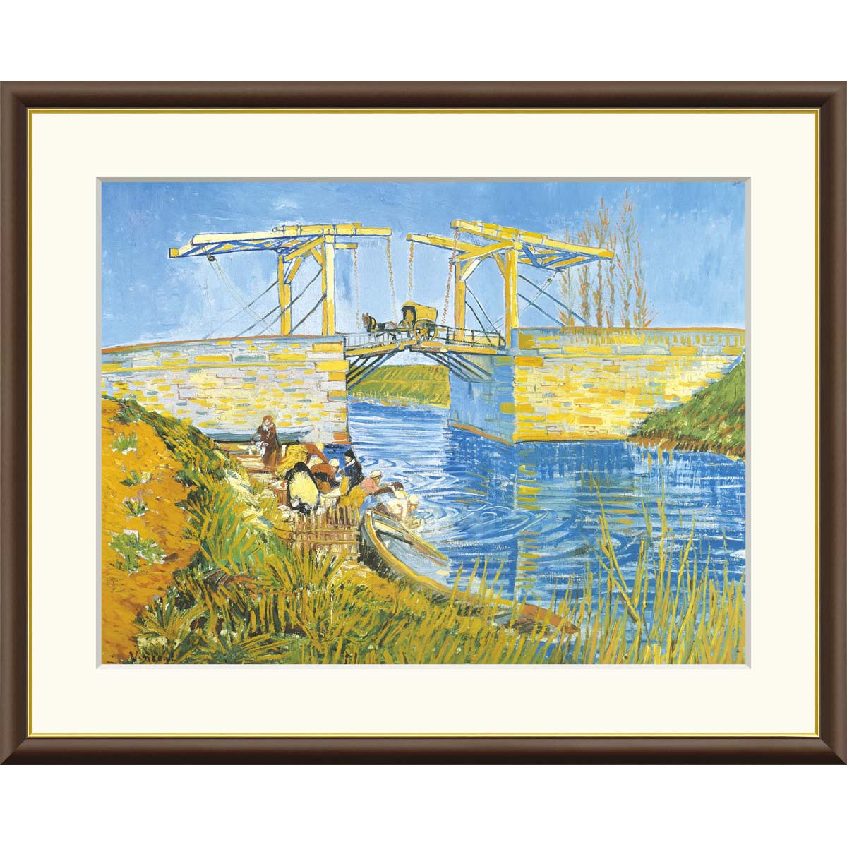 楽天市場】【スーパーSALE10％OFF】10年保証 名画 油絵 アルルの跳ね橋