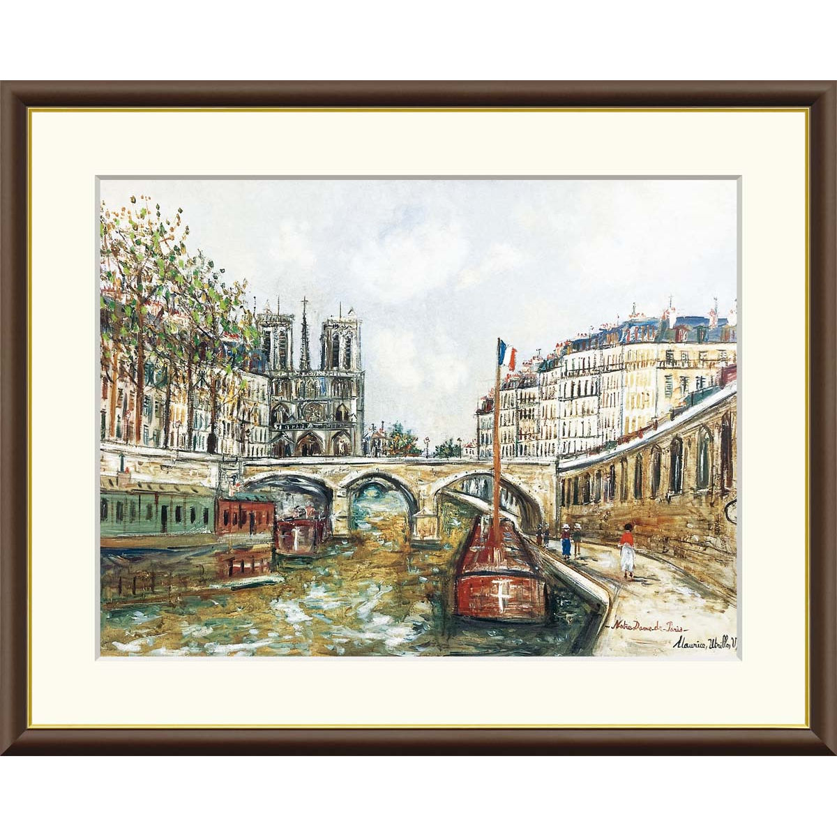 楽天市場】絵画 世界の名画 パリのオルドゥネール通り モーリス