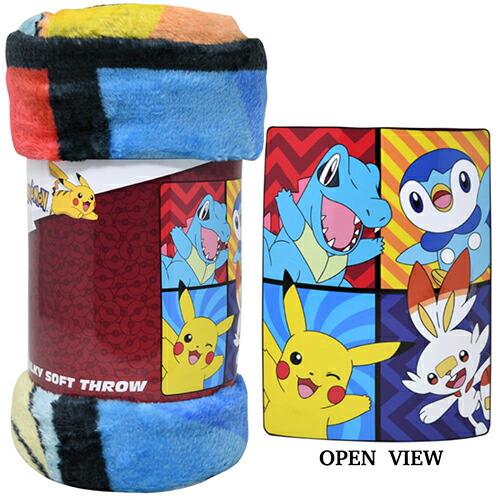 楽天市場】ポケモン フリース ブランケット （ 4キャラ ） 18266