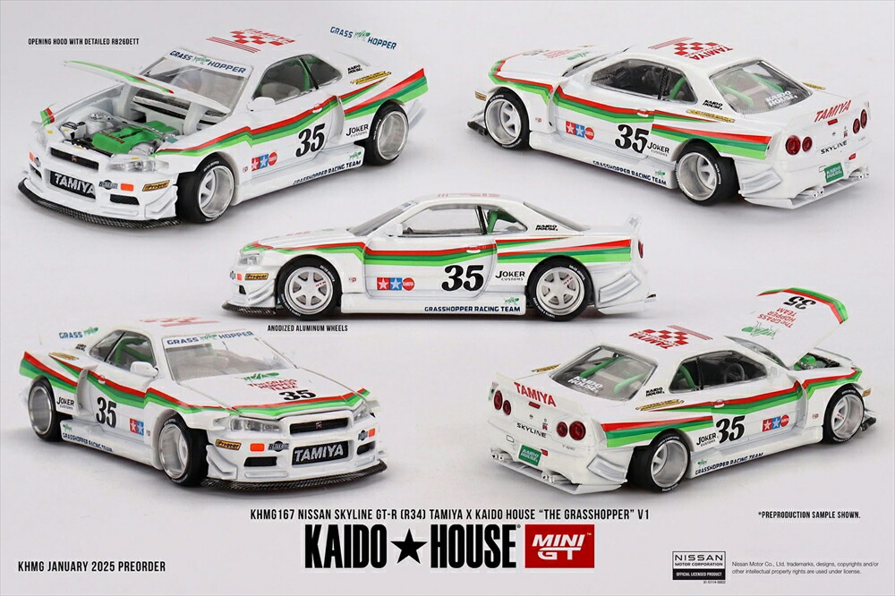 楽天市場】KAIDO HOUSE - TAMIYA SKYLINE GT-R (R34) THE HORNET 街道
