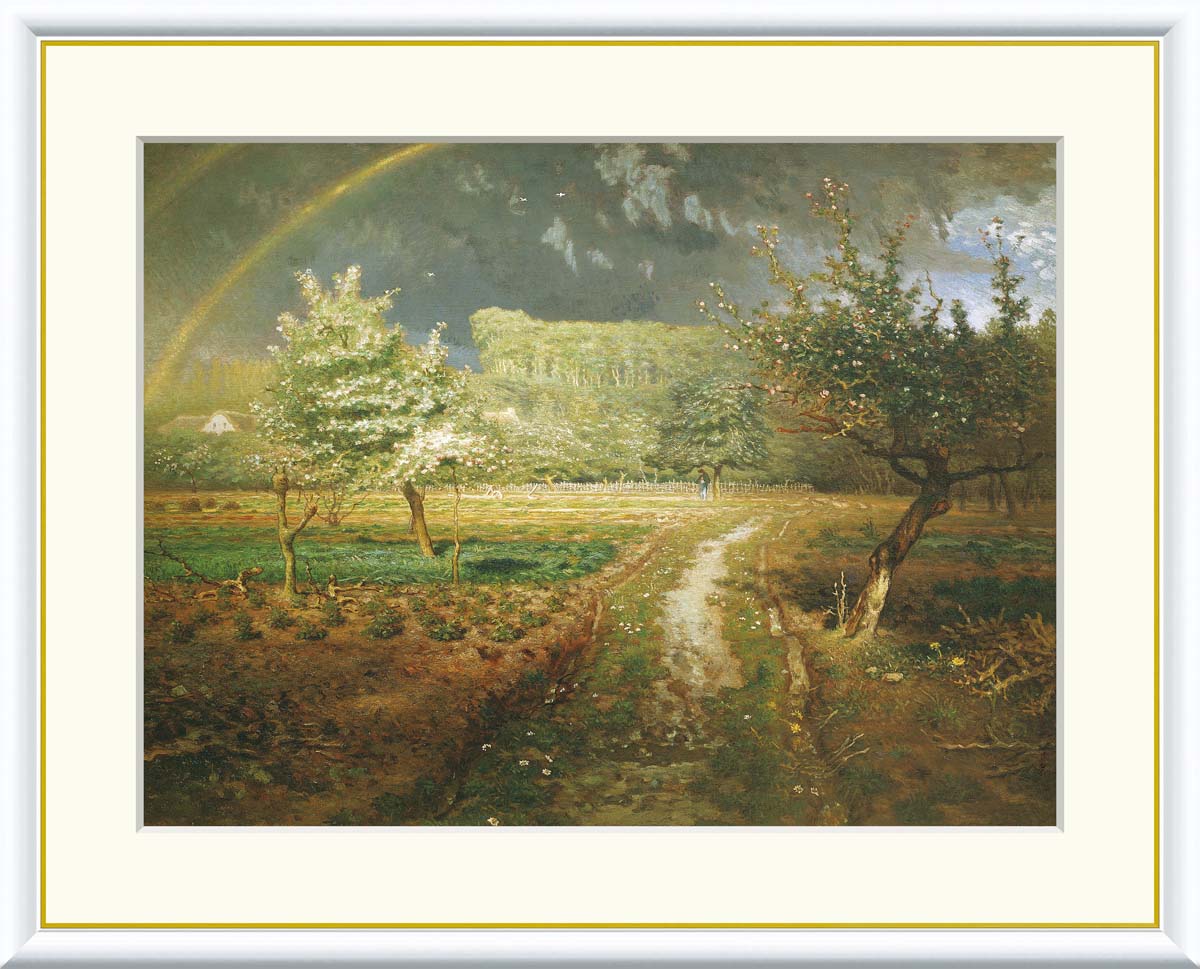 楽天市場】【アート 絵画】世界の名画 ミレー グリュシーの村はずれ