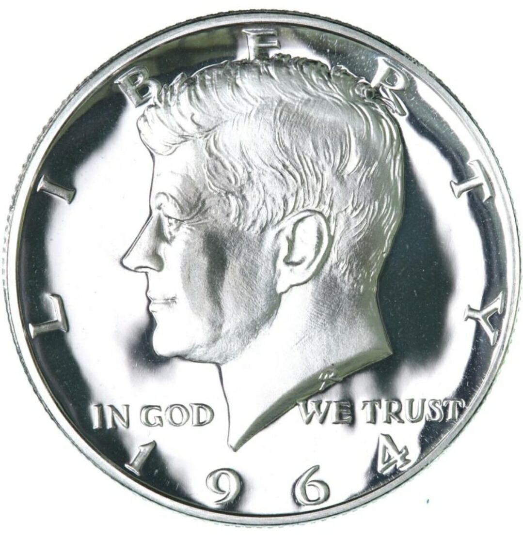 楽天市場】【1964年 銀90％ プルーフ 未使用】 銀貨 ケネディ