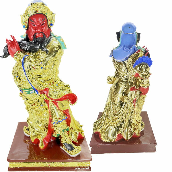 楽天市場】黄金 樹脂製 関羽 座像 大 【送料無料】（沖縄別途1000円