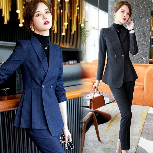 楽天市場】ストライプスーツ レディース 大きいサイズ 通勤 事務服