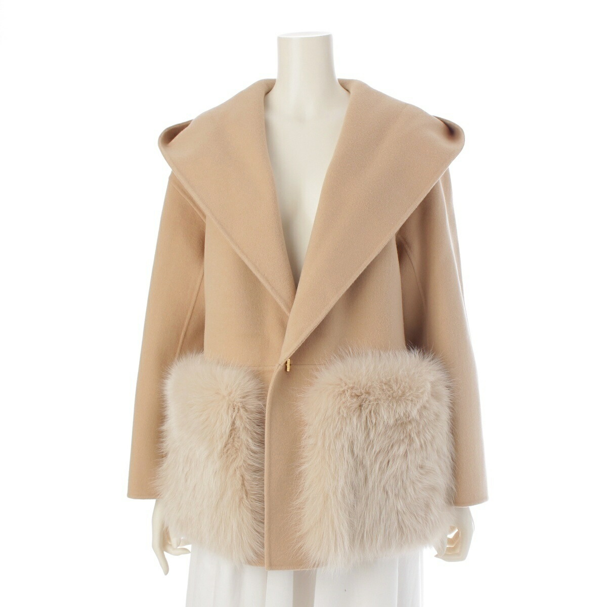 楽天市場】Drawer ドゥロワー ウール ケヌキ フォックス ファー