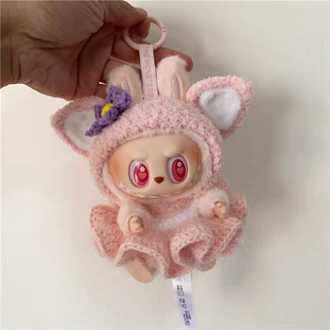 楽天市場】a063931新品3点セット labubuラブブぬいぐるみ服17cm着せ