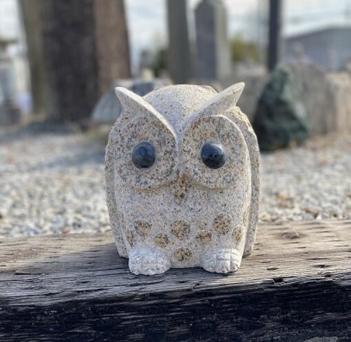 楽天市場】【送料無料】親子の梟(台付き)つぶらな瞳の親子のフクロウ