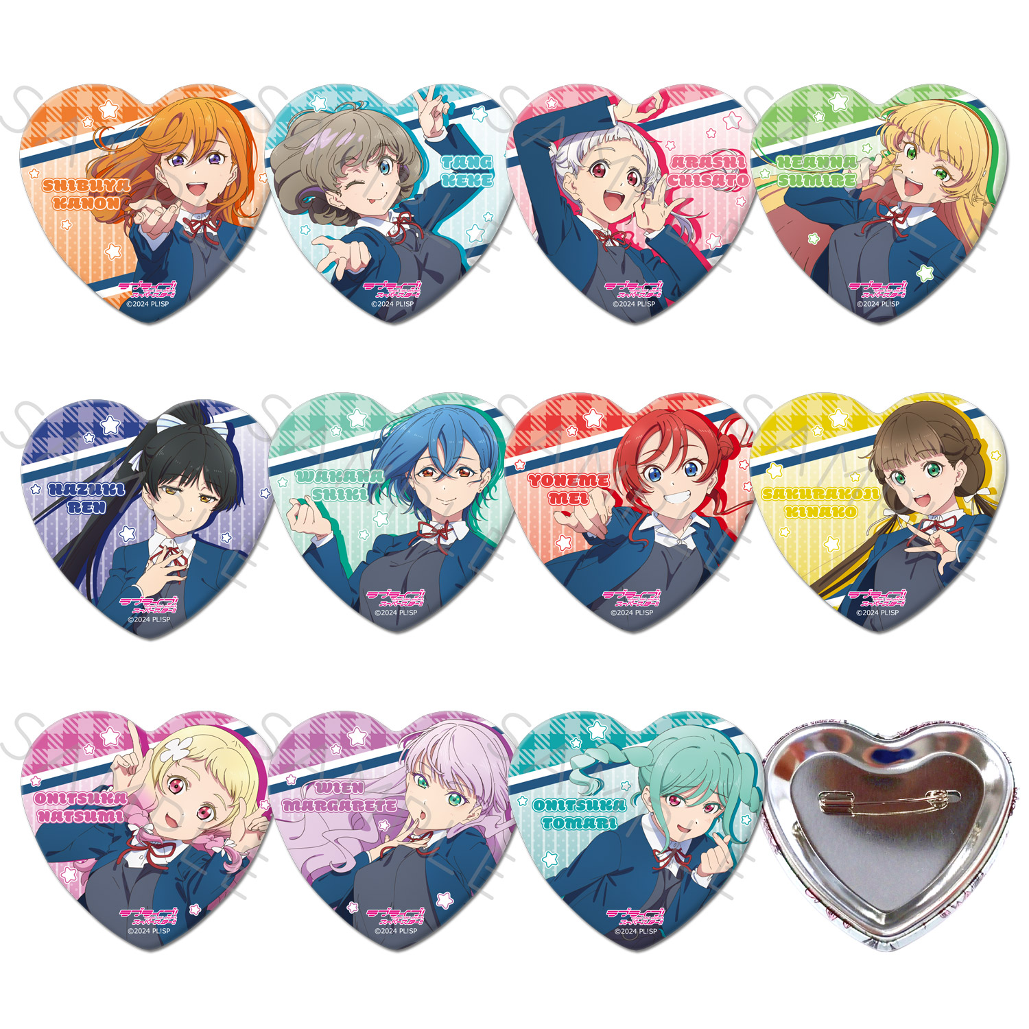 楽天市場】『ラブライブ！スーパースター!!』 ハート型缶バッジ ZI