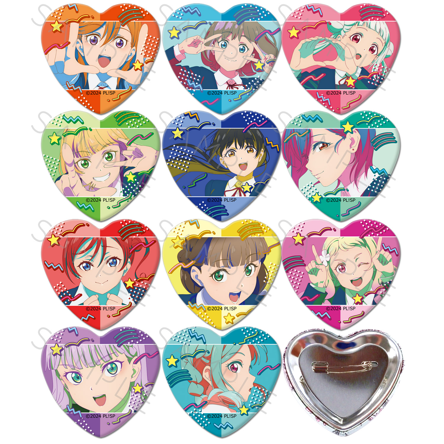 楽天市場】『ラブライブ！スーパースター!!』 ハート型缶バッジ ZI