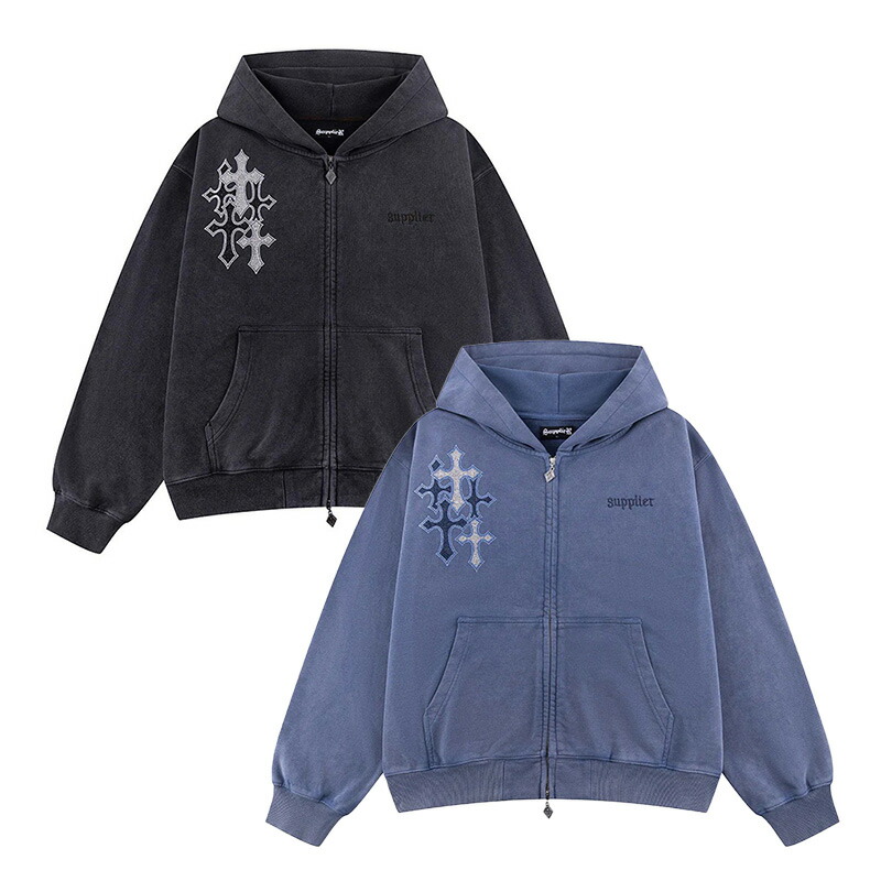 楽天市場】サプライヤー SUPPLIER ジップアップフーディ M,L,XLサイズ
