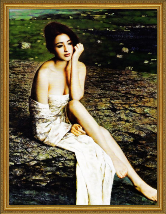 楽天市場】【3/5 限定クーポン配布中】 絵画 人物画【鶴】壁掛け