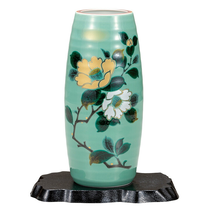 楽天市場】山本長左【宮内庁御用達】九谷焼8号八角花瓶 青華吉祥文