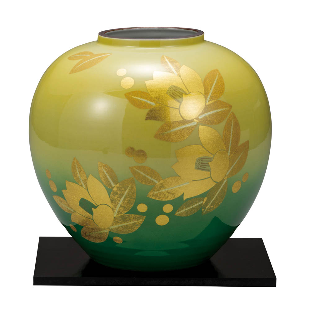 楽天市場】山本長左【宮内庁御用達】九谷焼8号八角花瓶 青華吉祥文