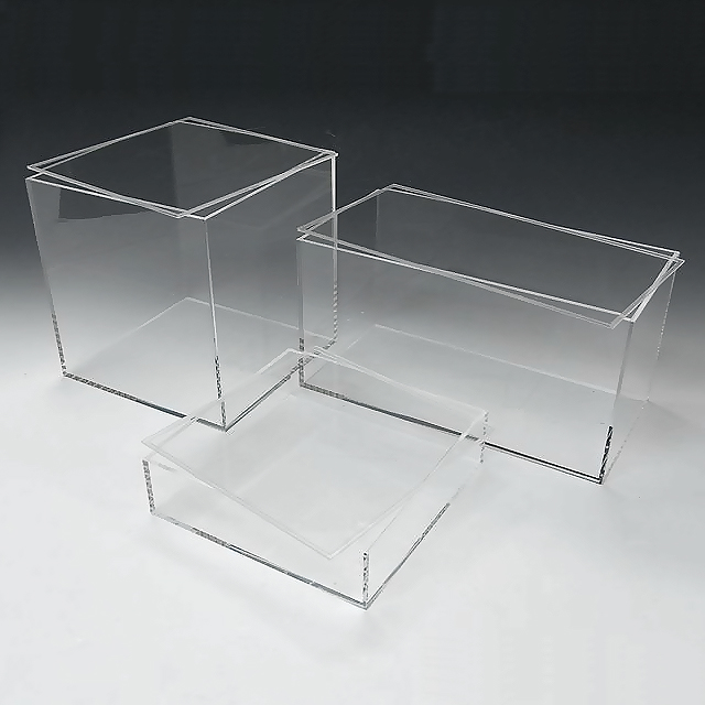 楽天市場】アクリルケース 透明 収納 BOX W450mm×H450mm×D300mm 4mm厚