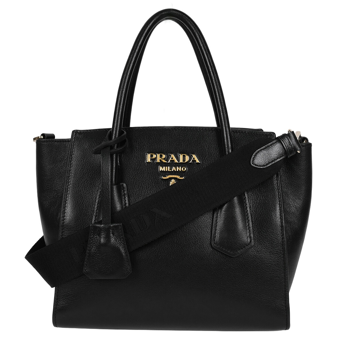 楽天市場】PRADA プラダ ロゴエンボス ハンドバッグ 2WAY ショルダー
