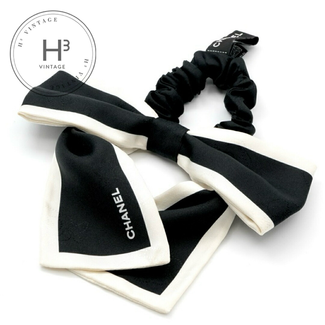 楽天市場】【ラッピング済】シャネル ヘア アクセサリー シルクリボン