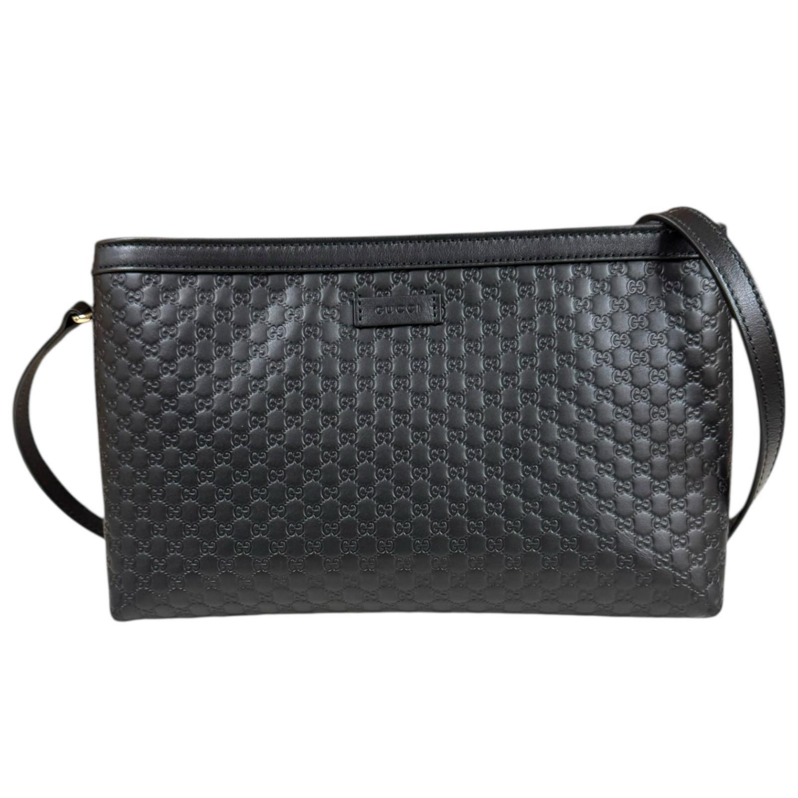 GUCCI グッチ マクロシマ エンボス ハンドバッグ 黒 449663 GUCCI