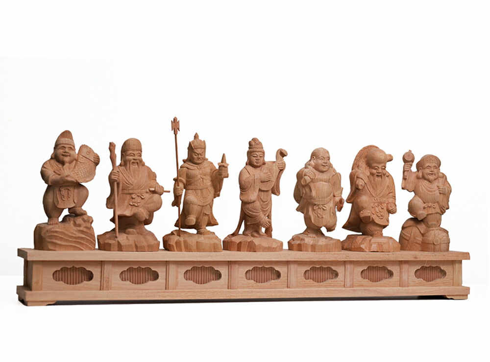 楽天市場】屋久杉 七福神 木彫り 一刀彫 / 素材：屋久杉（置物,縁起物