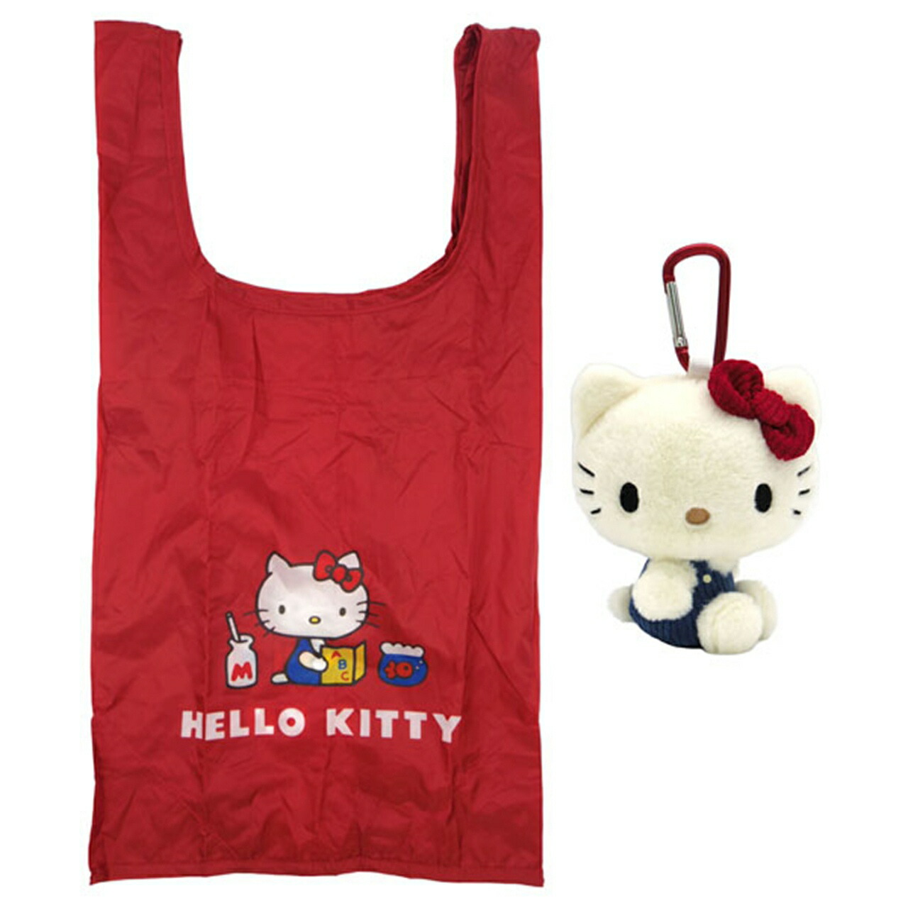 楽天市場】ハローキティ クラシック ぬいぐるみエコバッグ 折りたたみ