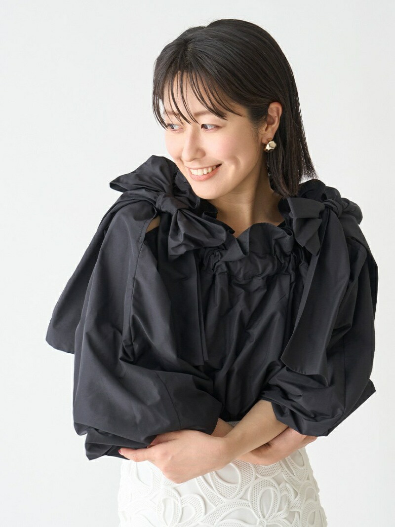 SALE／40%OFF】ショルダーリボンギャザーブラウス CELFORD セル