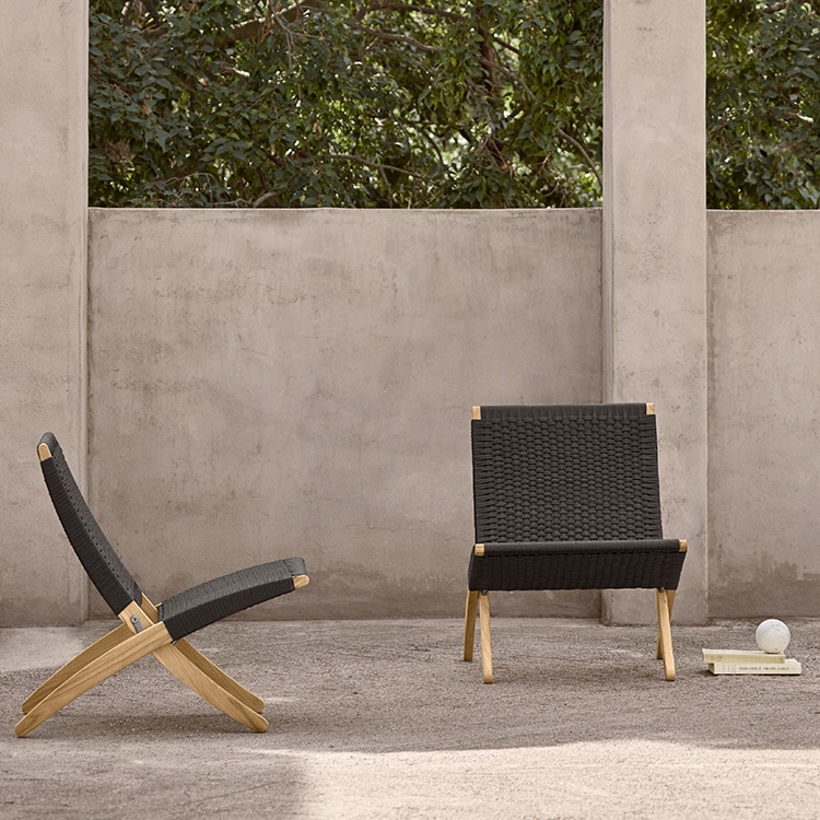 MG501 CUBAチェア(チーク / アウトドア兼用 / フラットロープ