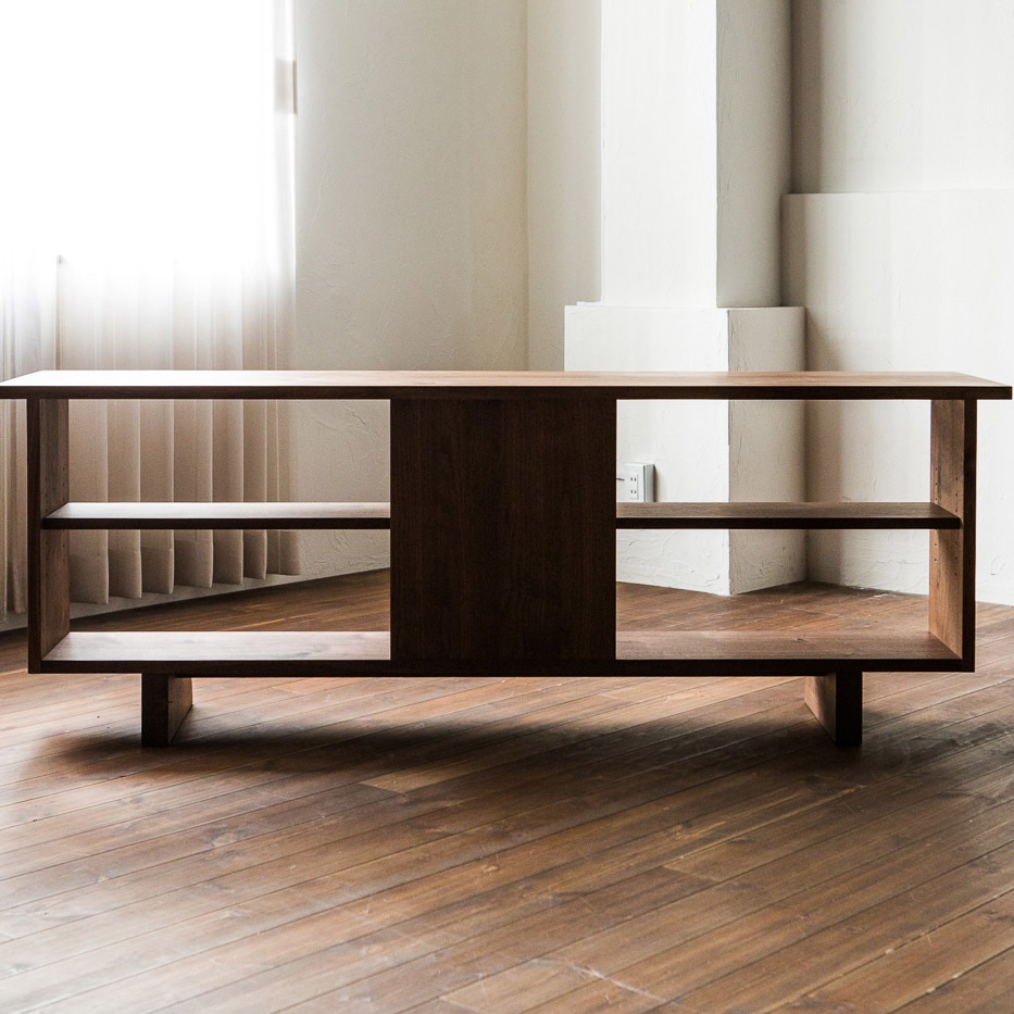 カラメッラ カウンターシェルフ (幅幅168㎝ 樹種ウォールナット