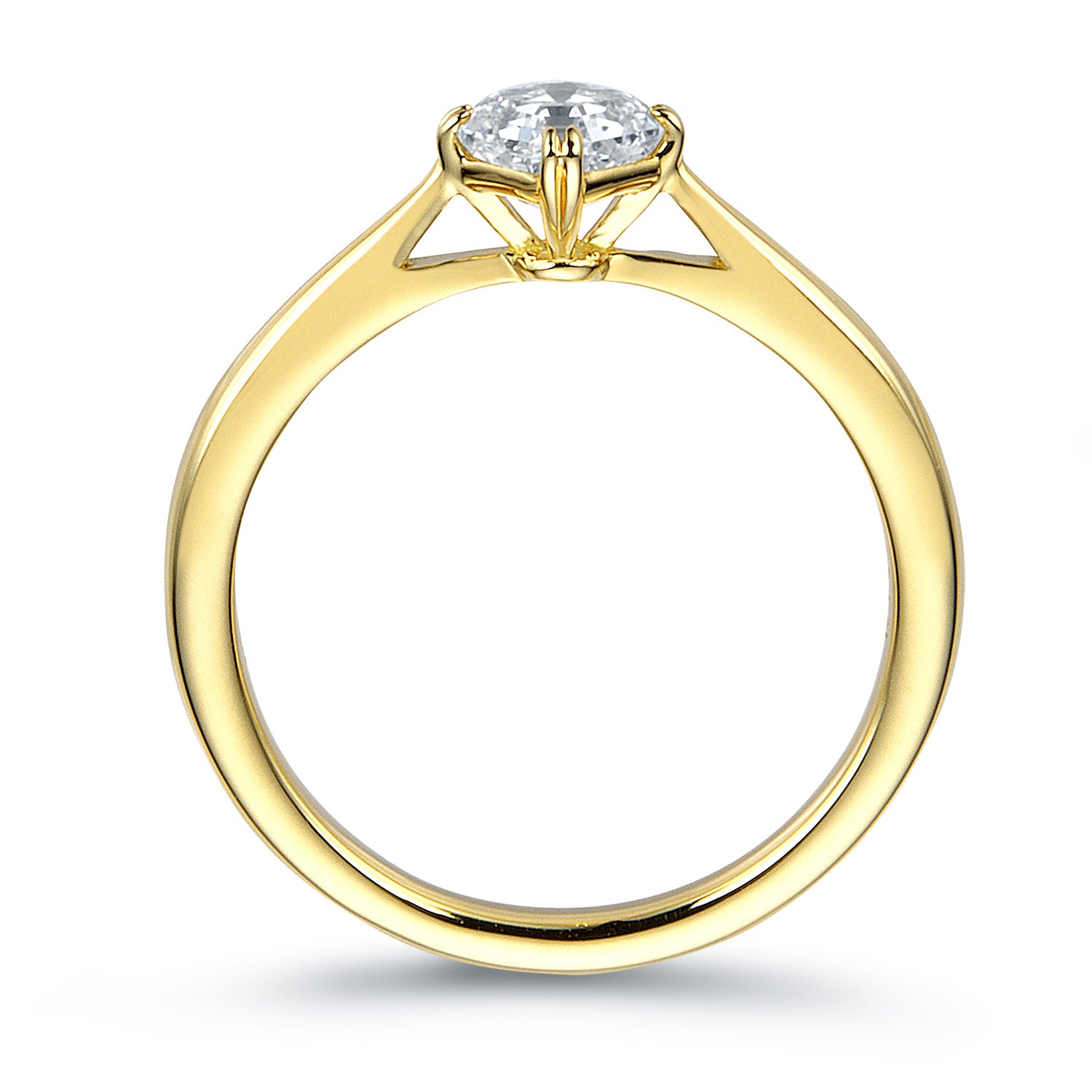 ロイヤル・アッシャー・カット K18イエローゴールド ダイヤモンド