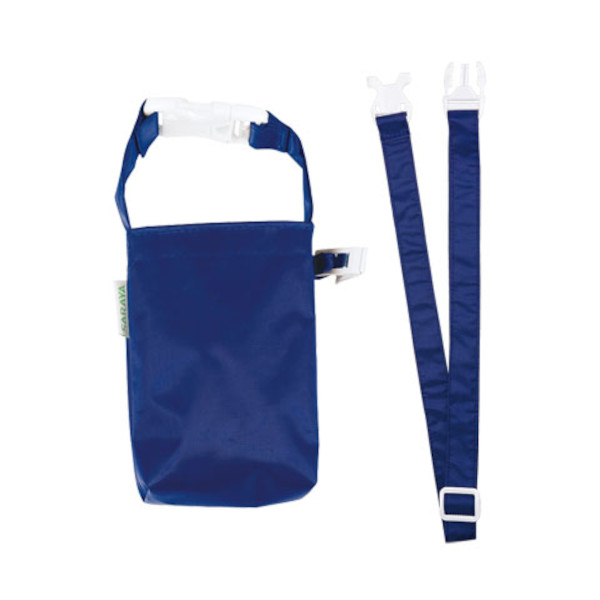 サラヤ｜手指消毒剤携帯用ポシェット ネイビー＜撥水タイプ＞（ベルト