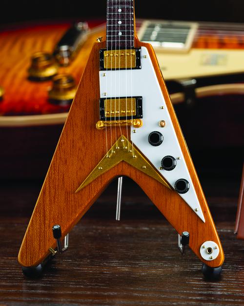 Gibson 1958 Korina Flying V Mini Guitar Replica – School of Rock